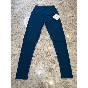 Beyond Yoga Spacedye High Waisted Midi Leggings Teal Blue Heather Size Small NWT